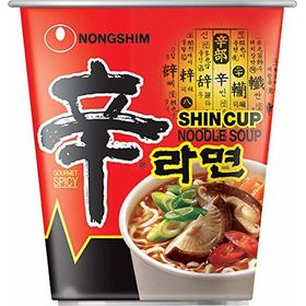 Nong Shim Cup Noodles Soup Korean Style Instant Noodles - Pack of 6