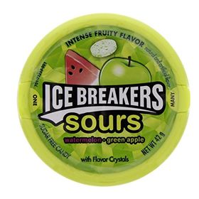 Ice Breakers Sours Watermelon+GreenApple, 42g