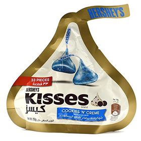 Hershey's Kisses Cookies N Creme, 150g - Pack of 33 Pcs