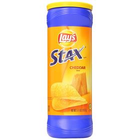 Lay's Stax Potato Crisps, Cheddar Cheese 155.9Gms