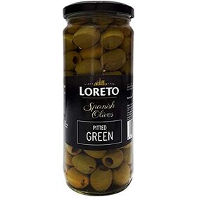 LORETO Pitted Green Olives , 430 g