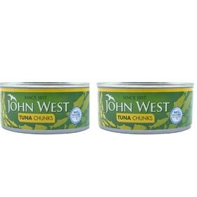 John West Tuna Chunks in Sunflower Oil (160 gm Each Pack of 2)