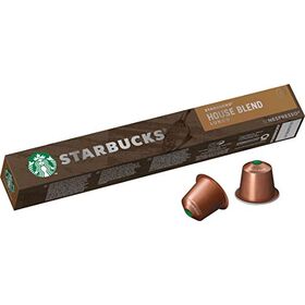 Starbucks House Blend Lungo Medium Roast Coffee Capsule by Nespresso Intensity 8, 57g