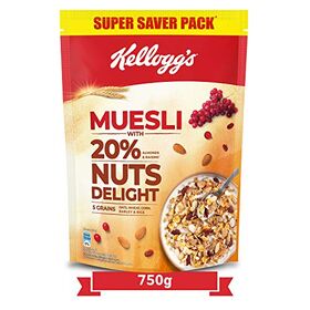 Kellogg's Muesli with 20% Nuts Delight, 750g