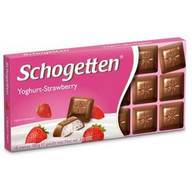 Schogetten Yoghurt-Strawberry Milk Chocolate 100G