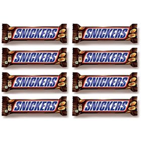 Snickers Chocolate Bar, 50 gm -Pack of 8