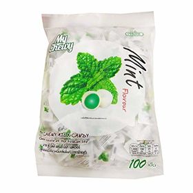 Thai Chew Mint Toffee Gummy Milk Candy 360G (100 Pieces)