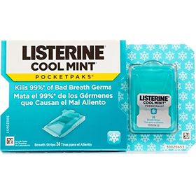 Listerine Cool Mint Mouth Freshener Strips, 24 Strips [Pack Of 2]