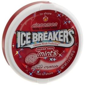 Ice Breakers Cinnamon - Sugar Free Mints - 42 Grams.