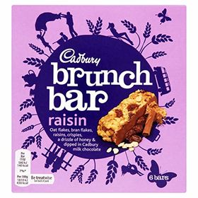 Cadbury Brunch Bar Raisin, 6 Bars