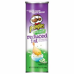 Pringles Potato Crisps, Sour Cream & Onion Reduced Fat - 149g (5.2oz)