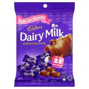Cadbury Dairy Milk Chocolate 22 Mini Bites Pouch 100g