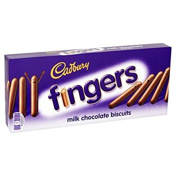 Cadbury biscuit covered with Milk Chocolate Fingers, 114g
