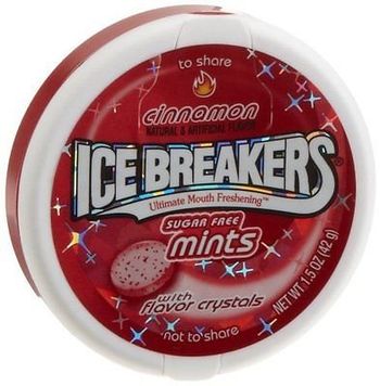 Ice Breakers Cinnamon - Sugar Free Mints - 42 Grams.